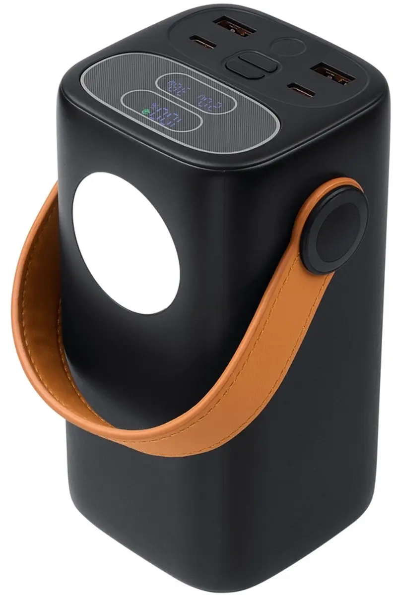RivaCase VA1085 Powerbank 40000mAh 65W - 4 Poorten - Zwart - afbeelding 2 van 6