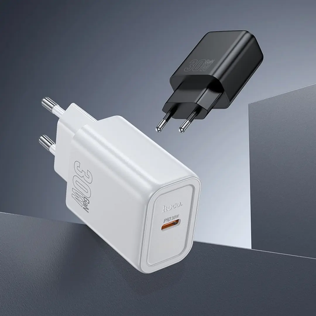 Hoco Universele USB-C Adapter 30W - 1m - Wit