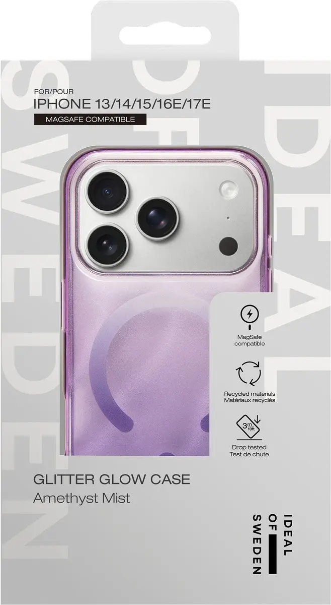 iDeal of Sweden Clear Case iPhone 16e/15/14/13 - Amethyst - IDCLCMS-I2361-631