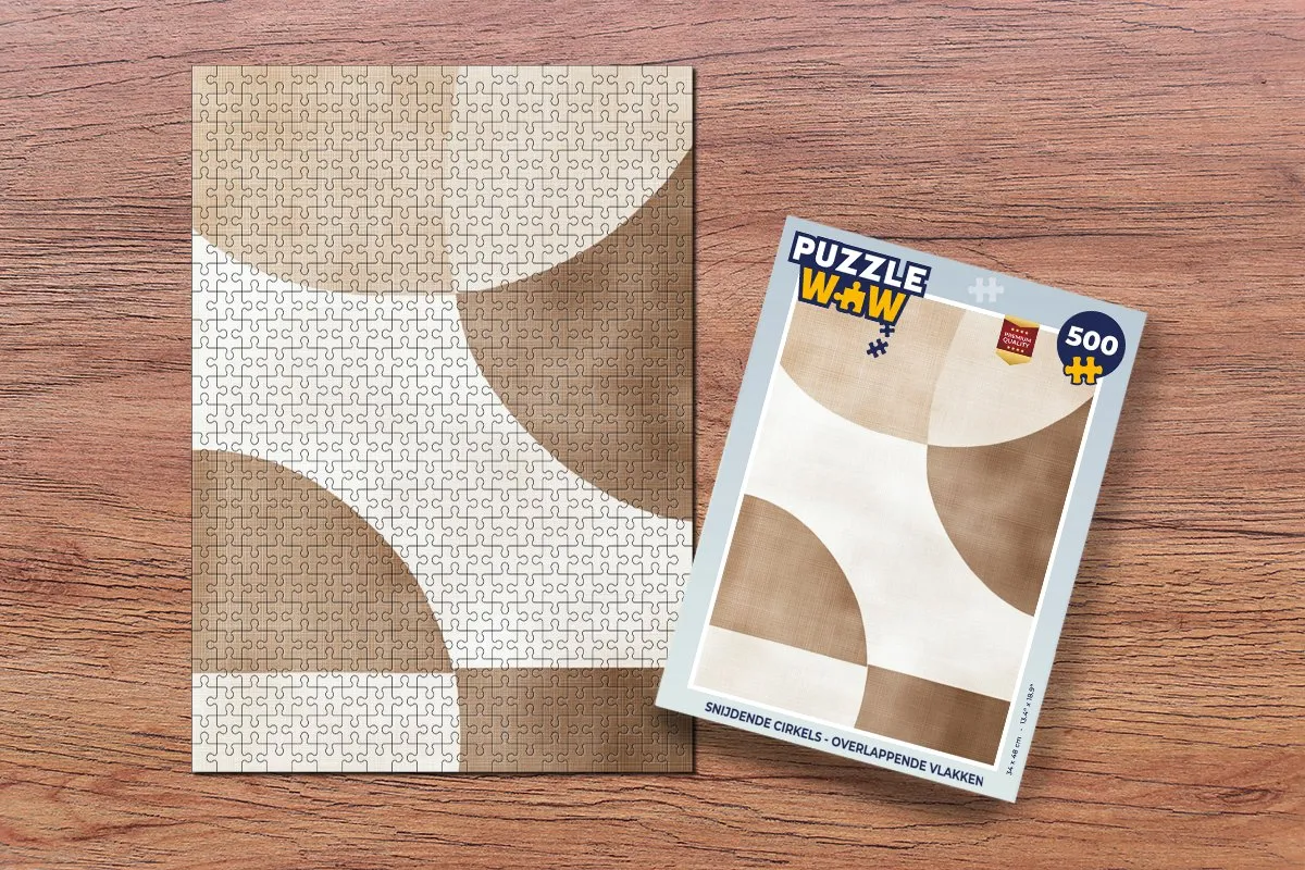 PuzzleWow Snijdende Cirkels Legpuzzel 500 Stuks - MPN 8721414235292