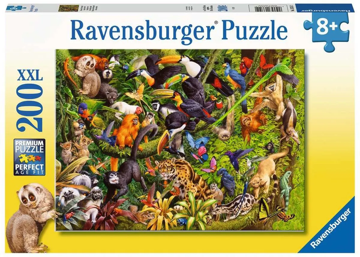 Ravensburger Bonte Jungle Legpuzzel 200 XXL Stukken
