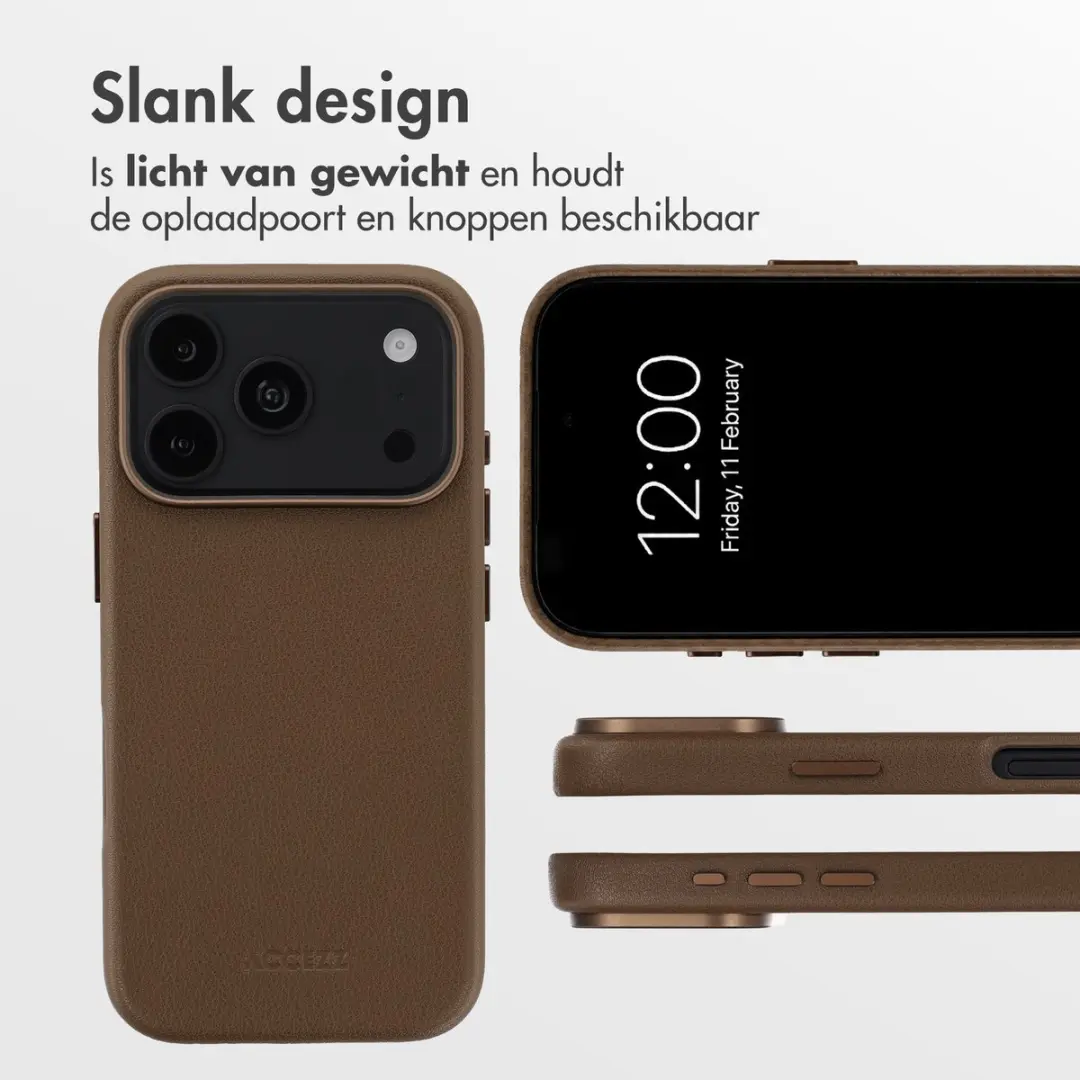 Accezz Hoesje iPhone 17 Pro Max - Coffee Brown - MagSafe