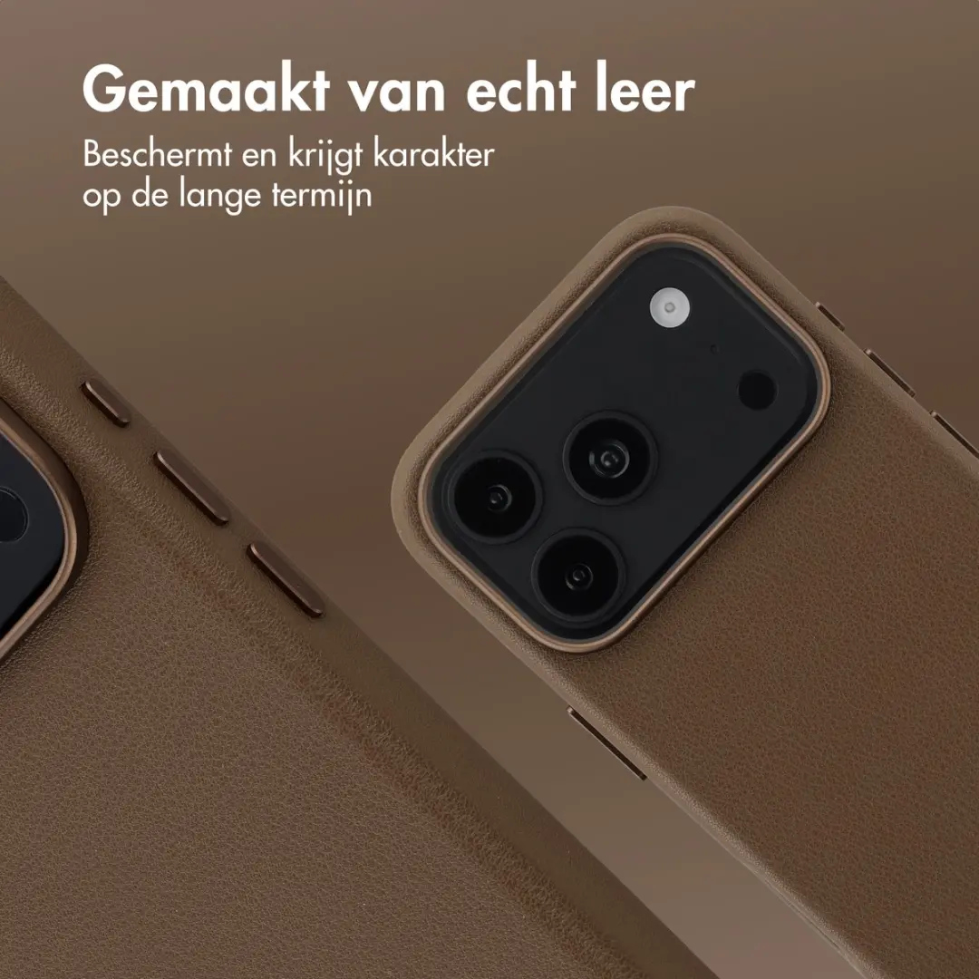 Accezz Hoesje iPhone 17 Pro Max - Coffee Brown - MagSafe