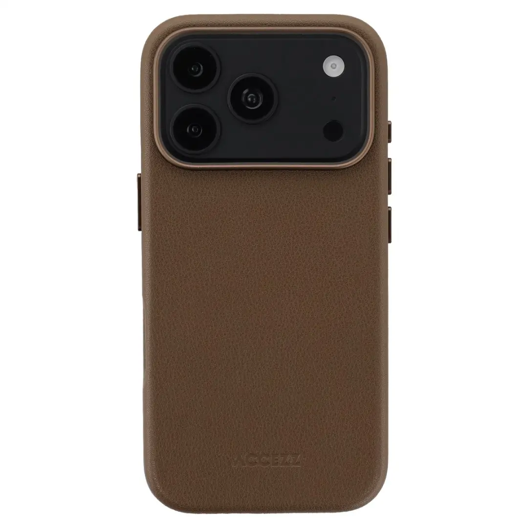 Accezz Hoesje iPhone 17 Pro Max - Coffee Brown - MagSafe