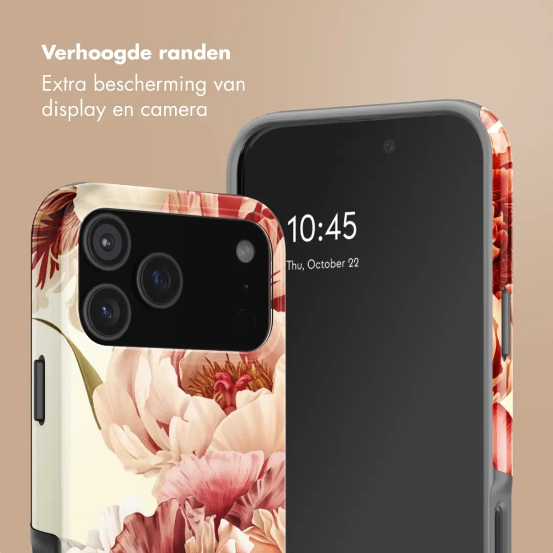 Selencia Hoesje iPhone 18/17 Pro Max - MagSafe - Vintage Peony