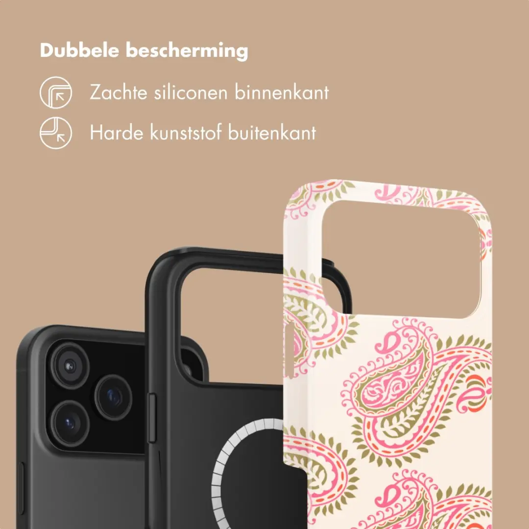 Selencia Hoesje iPhone 18 Pro Max - Paisley Blush - MagSafe