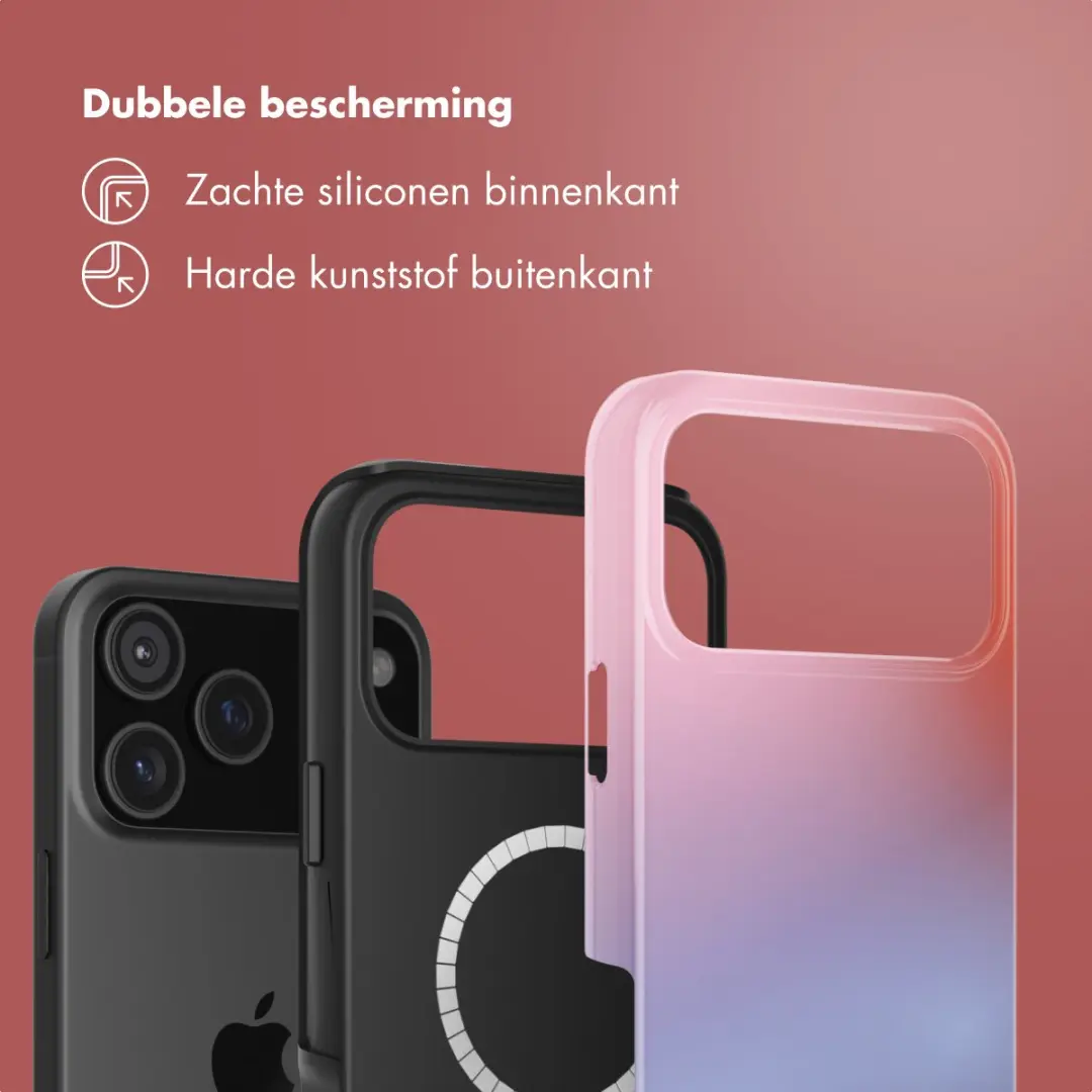 Selencia Hoesje iPhone 18 Pro Max - MagSafe Gradient Soft Blush