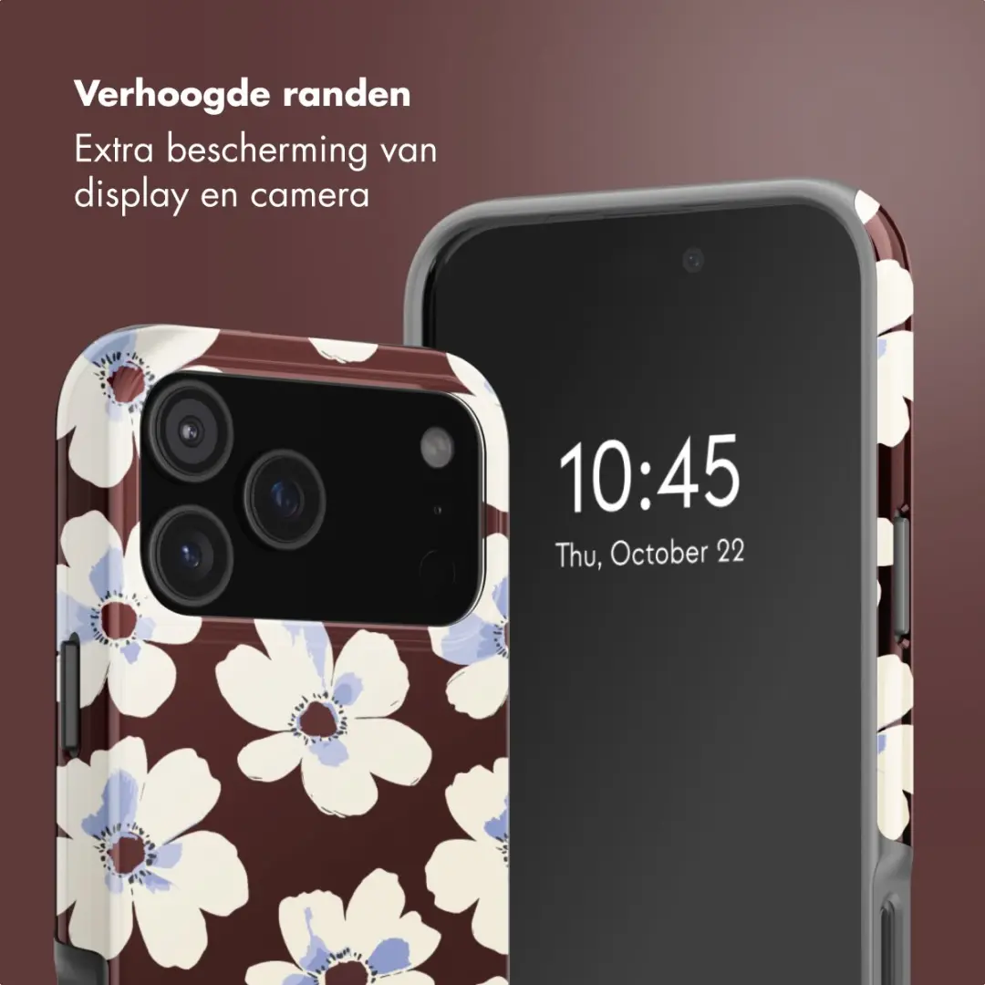 Selencia Hoesje iPhone 18 Pro/17 Pro - MagSafe Choco Flower Pop