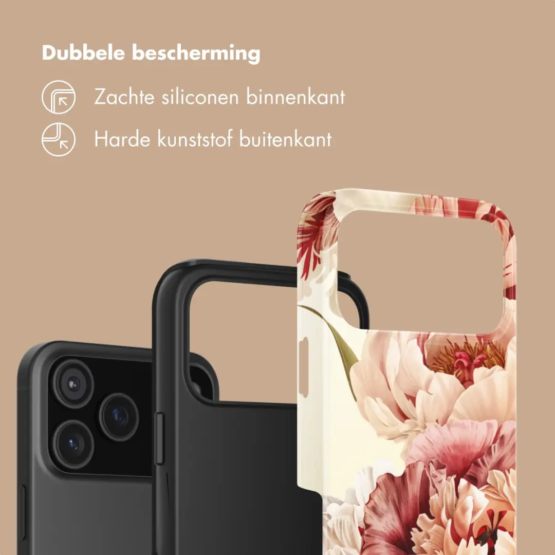 Selencia Hoesje iPhone 17 Pro Max - Vintage Peony