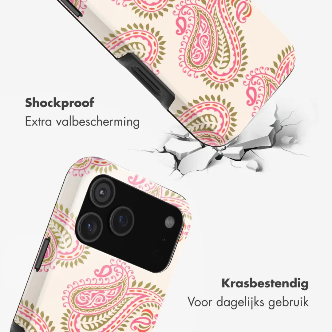 Selencia Hoesje iPhone 17 Pro Max Paisley Blush