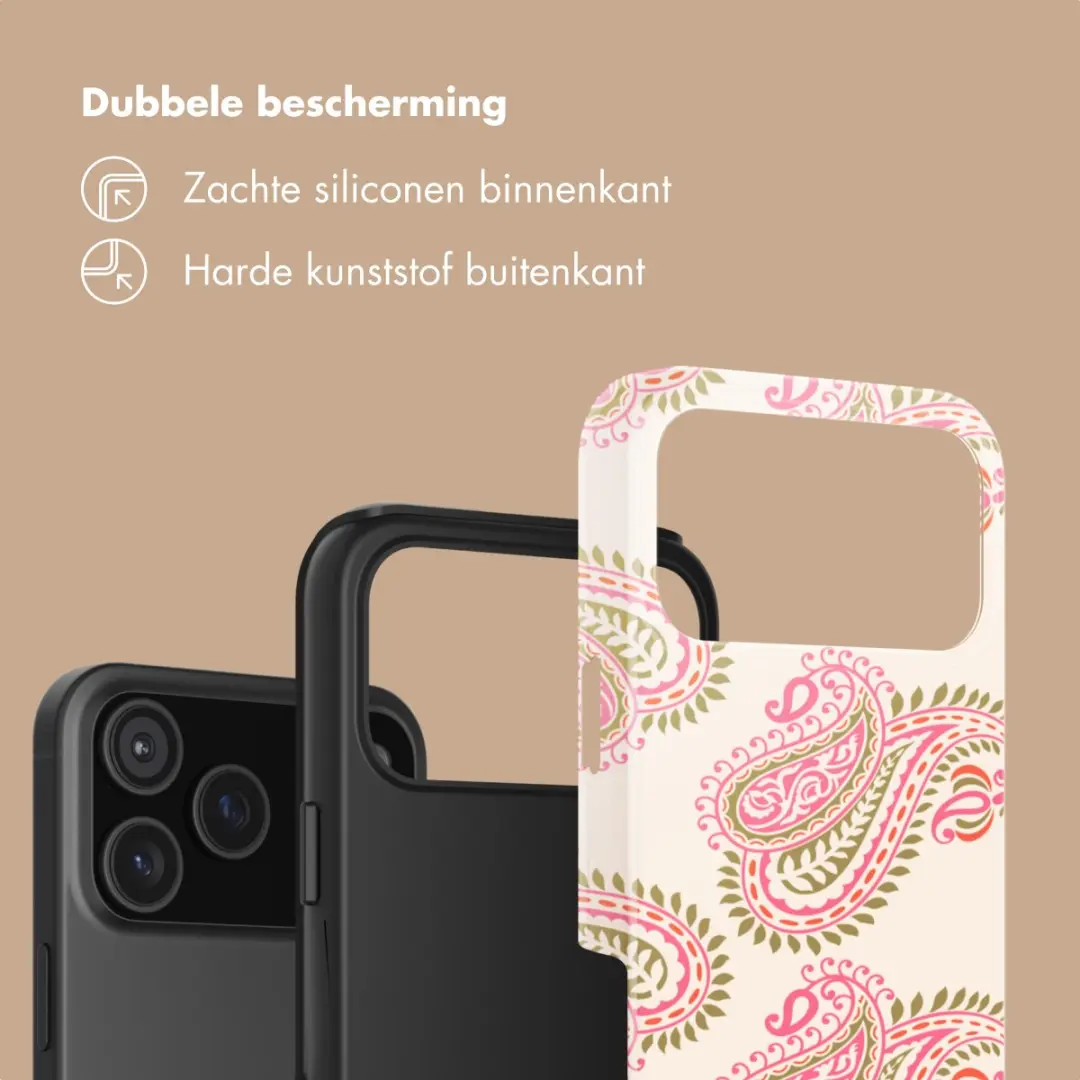 Selencia Hoesje iPhone 17 Pro Max Paisley Blush