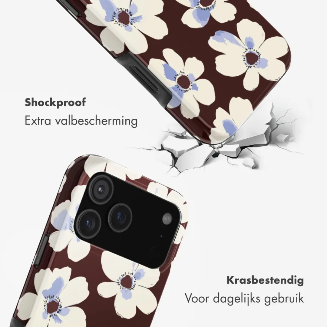 Selencia Hoesje iPhone 17 Pro Max Choco Flower Pop
