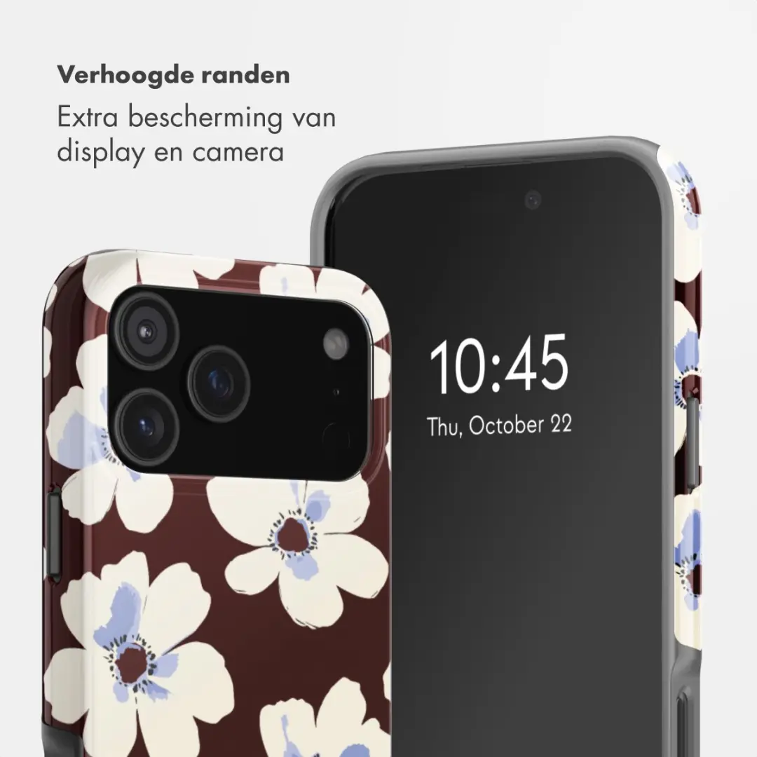 Selencia Hoesje iPhone 17 Pro Max Choco Flower Pop