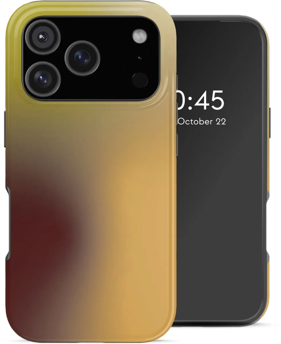 Selencia Hoesje iPhone 17 Pro Max Gradient Olive Dust