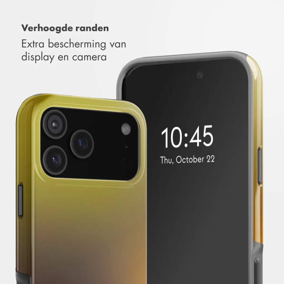 Selencia Hoesje iPhone 17 Pro Max Gradient Olive Dust