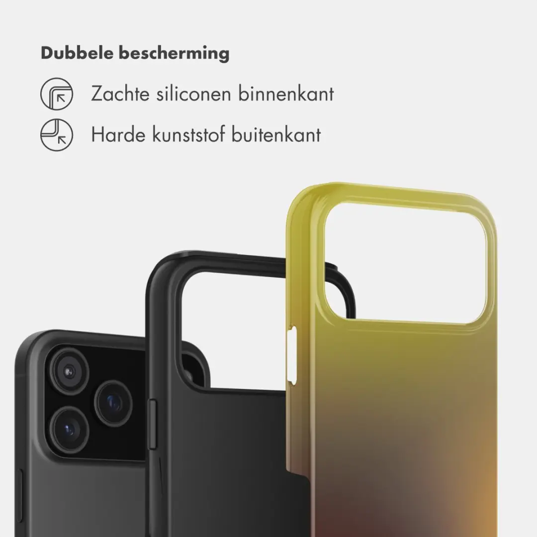 Selencia Hoesje iPhone 17 Pro Max Gradient Olive Dust