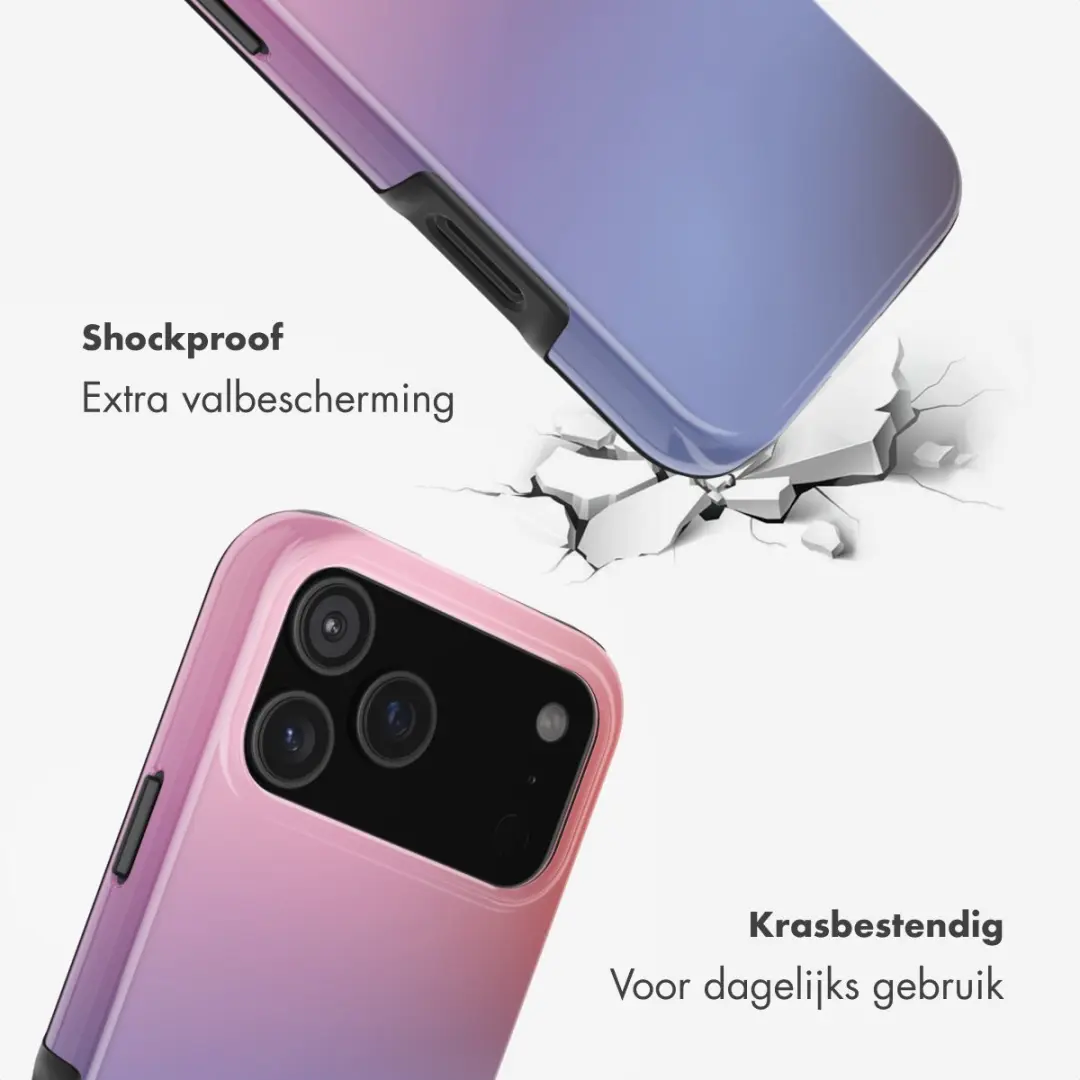 Selencia Hoesje iPhone 17 Pro Max Gradient Soft Blush
