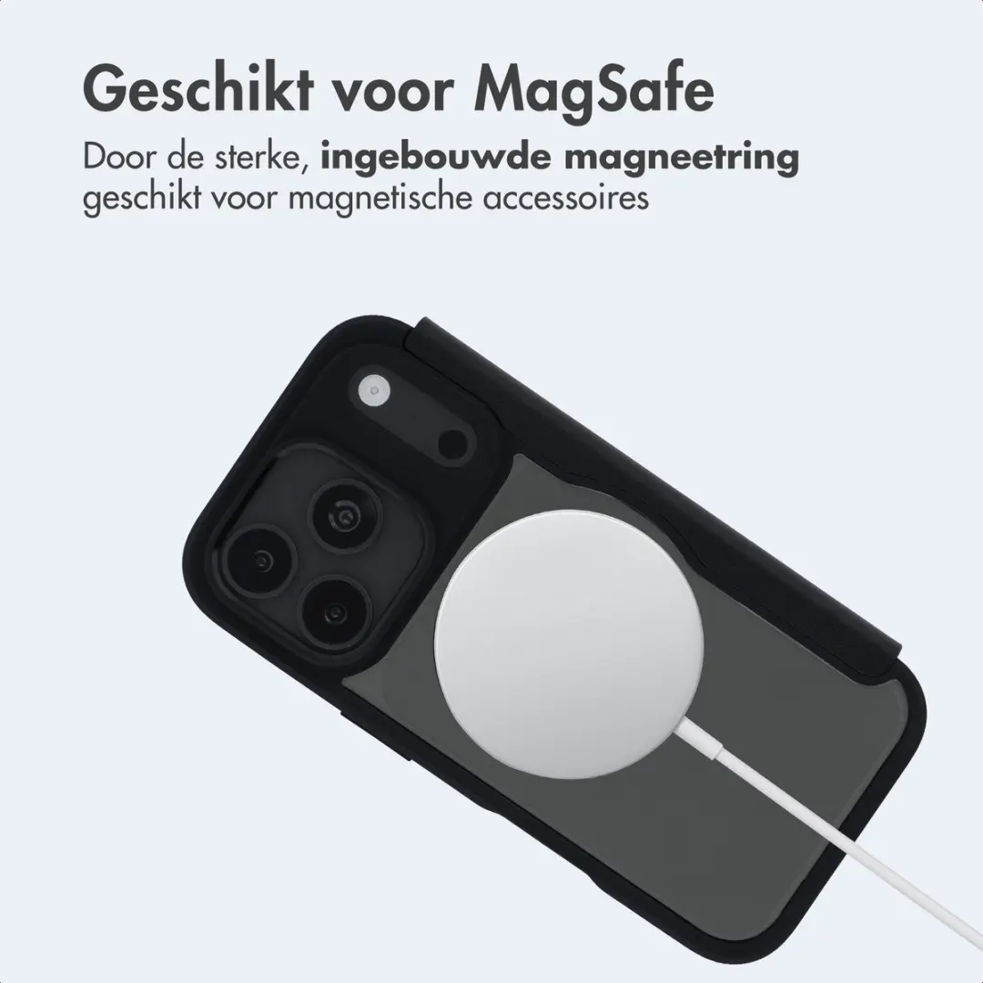 Imoshion Hoesje iPhone 17/18 Pro Max - Transparant - MagSafe - Zwart