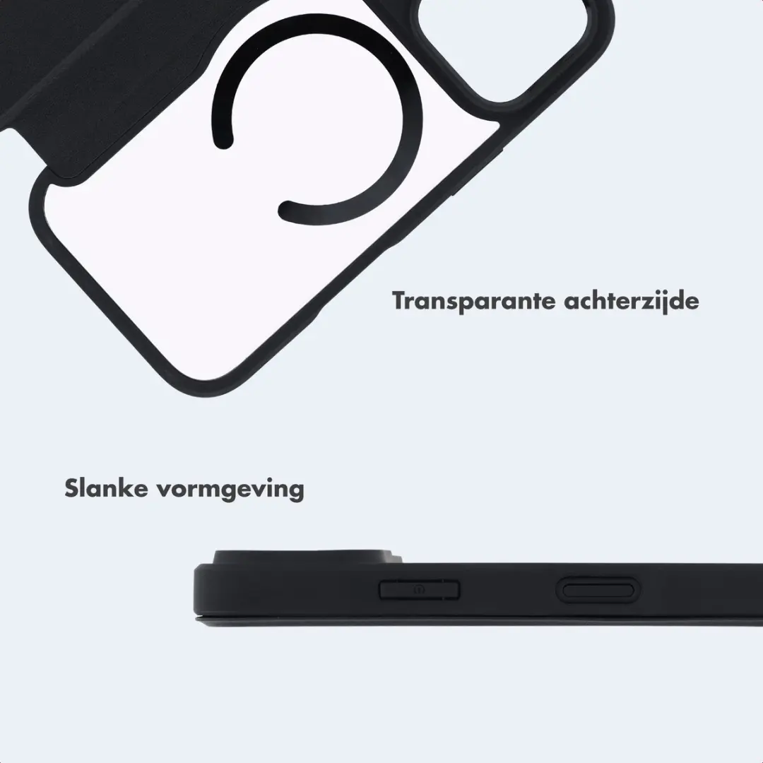 Imoshion Hoesje iPhone 17/18 Pro Max - Transparant - MagSafe - Zwart