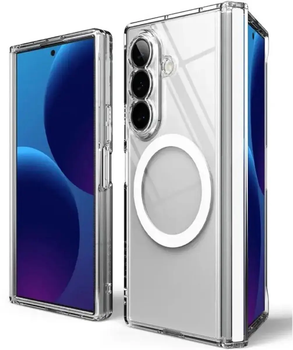 Ringke Fusion Flap Magnetic Hoesje - Samsung Galaxy Z Fold8 Ultra - Transparant