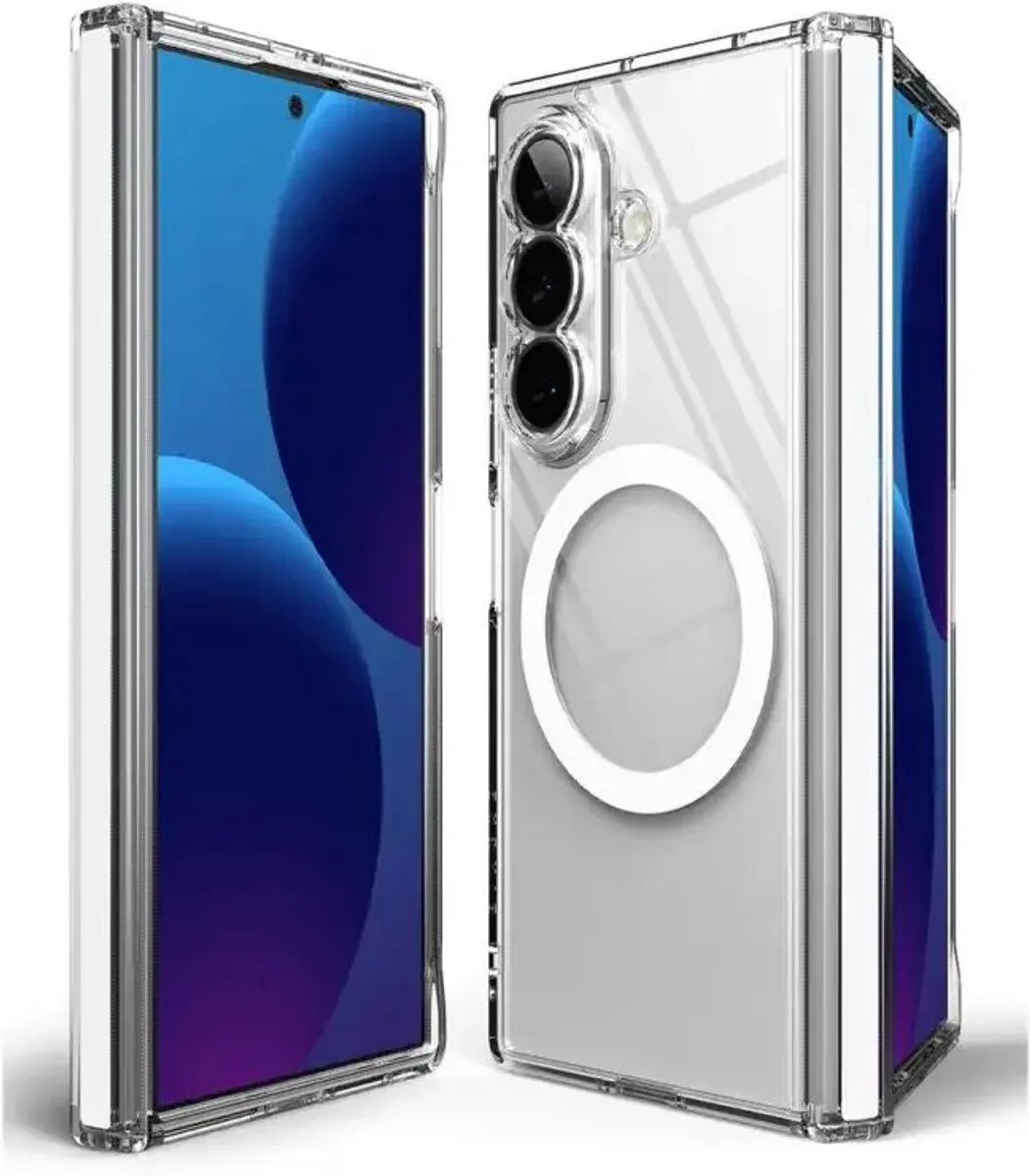Ringke Fusion Flap Magnetic Hoesje - Samsung Galaxy Z Fold8 Ultra - Transparant