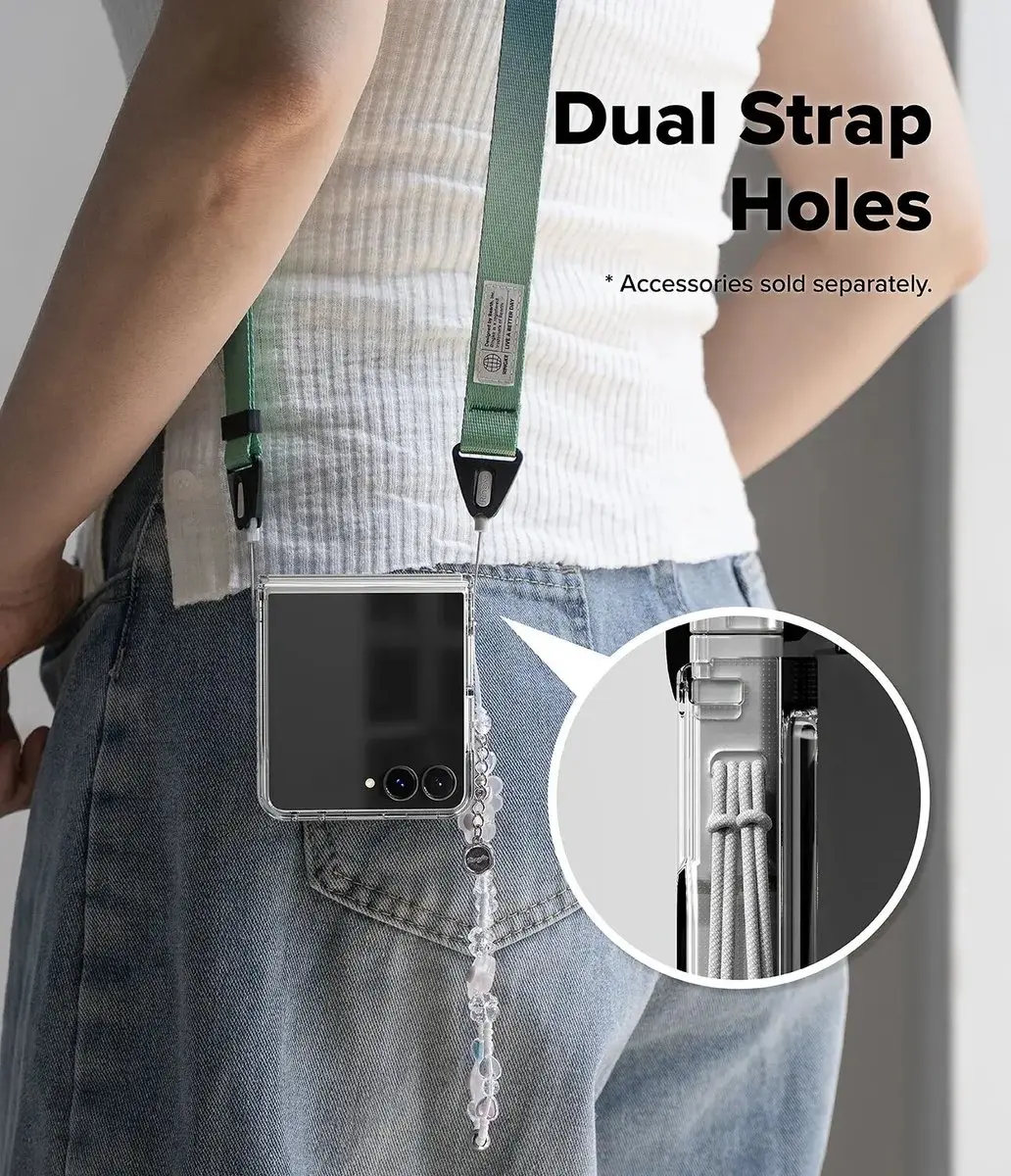 Ringke Fusion Flap Magnetic Hoesje - Samsung Galaxy Z Flip8 - Transparant