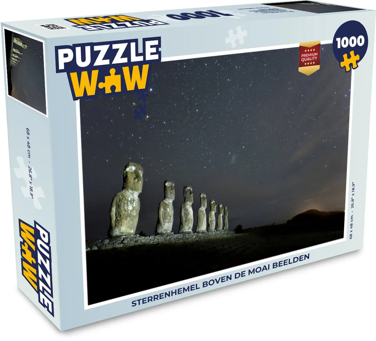 PuzzleWow Sterrenhemel boven de Moai Legpuzzel 1000 Stuks