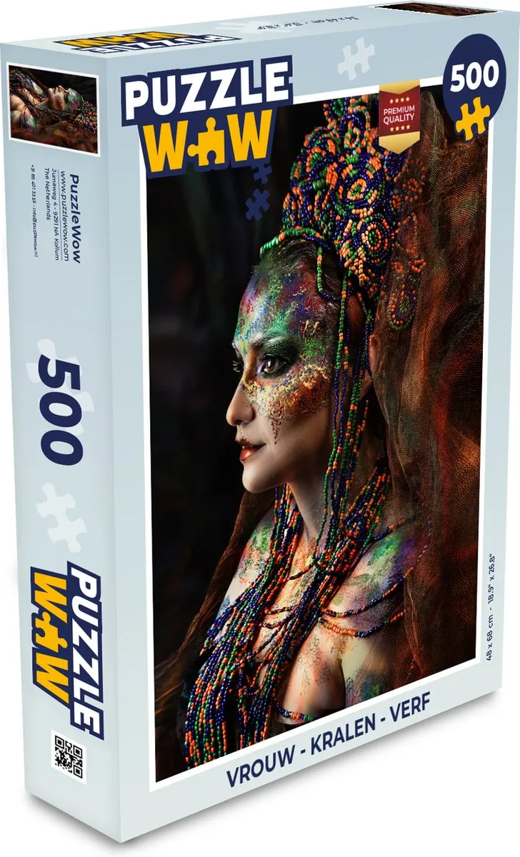 PuzzleWow Kralen Verf Legpuzzel 500 Stuks