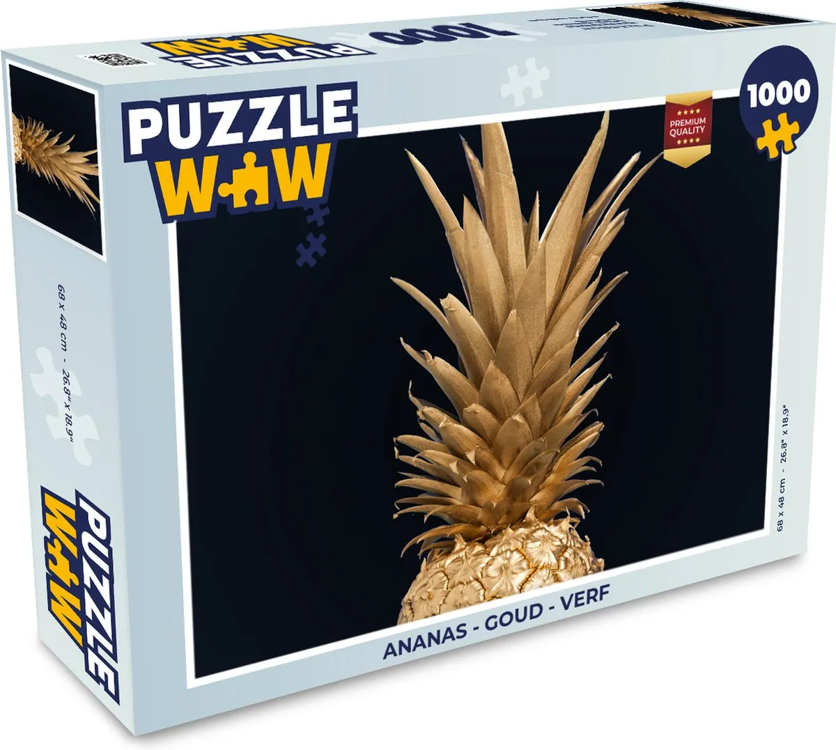PuzzleWow Ananas Legpuzzel 1000 Stuks - Multicolor