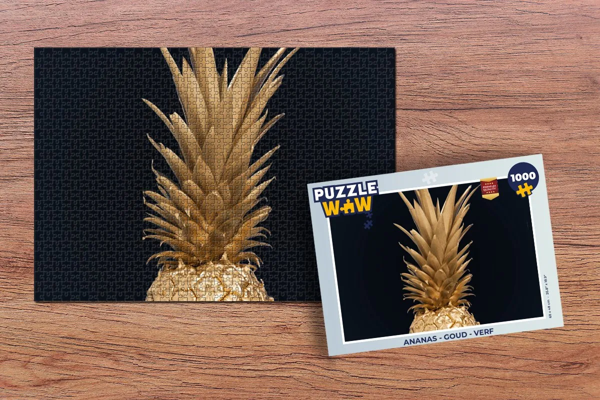 PuzzleWow Ananas Legpuzzel 1000 Stuks - Multicolor