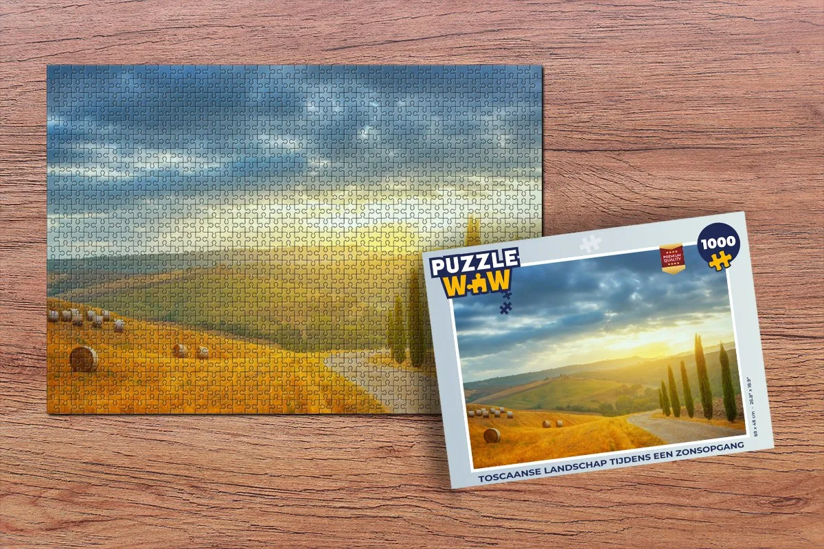 PuzzleWow Toscane Legpuzzel 1000 Stuks