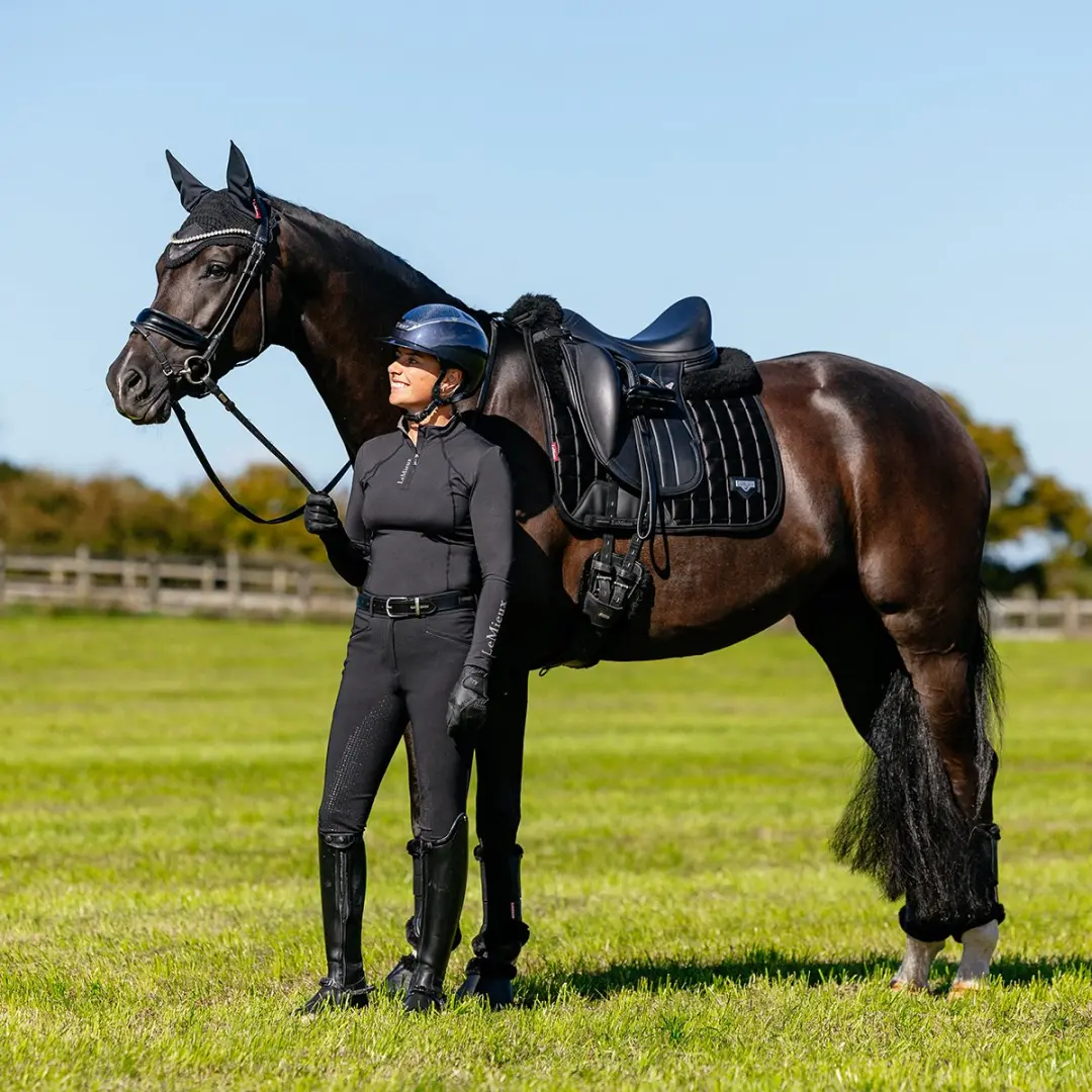 Lemieux Zadeldek Lemieux Loire Classic Dressage Square Zwart