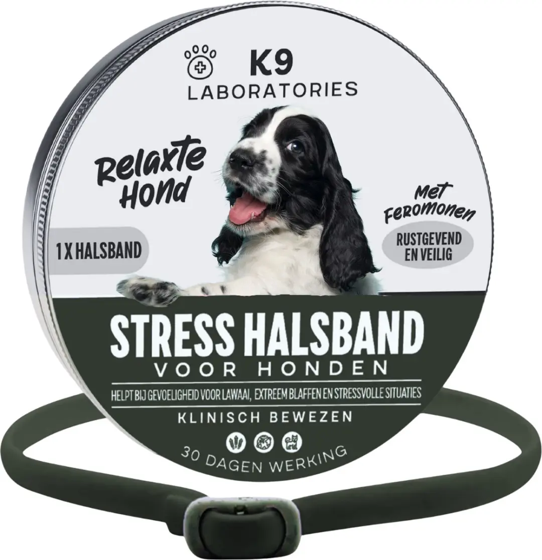 Antistress halsband hond Zwart