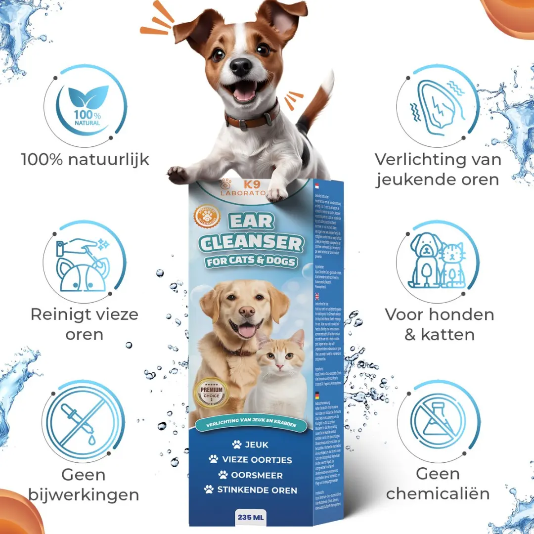 K9 Laboratories Oorreiniger Hond 237ml - afbeelding 2 van 6