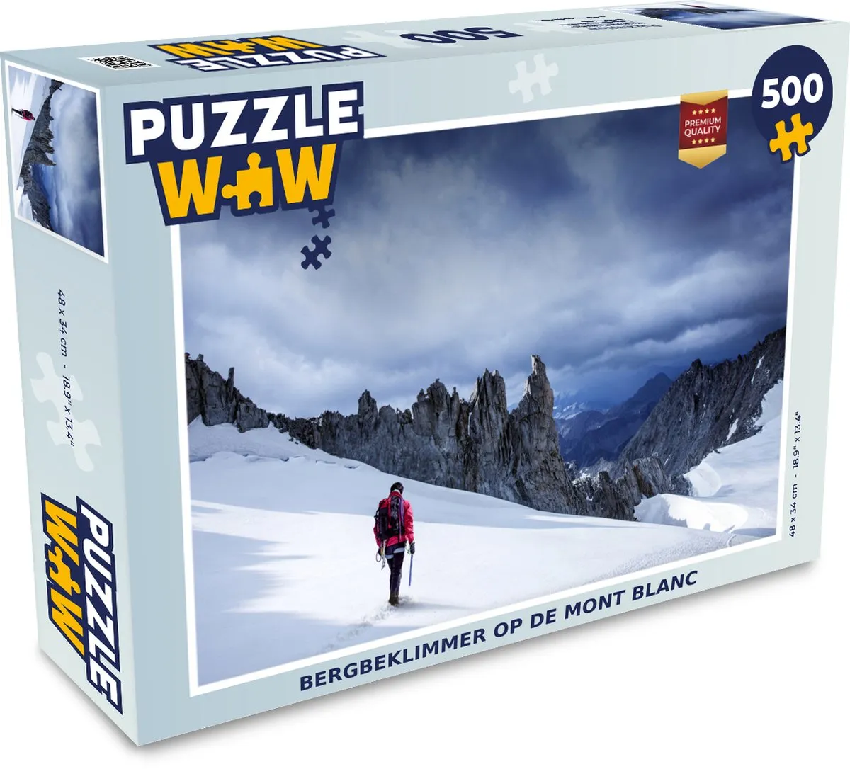 PuzzleWow Bergbeklimmer op de Mont Blanc Legpuzzel 500 Stuks