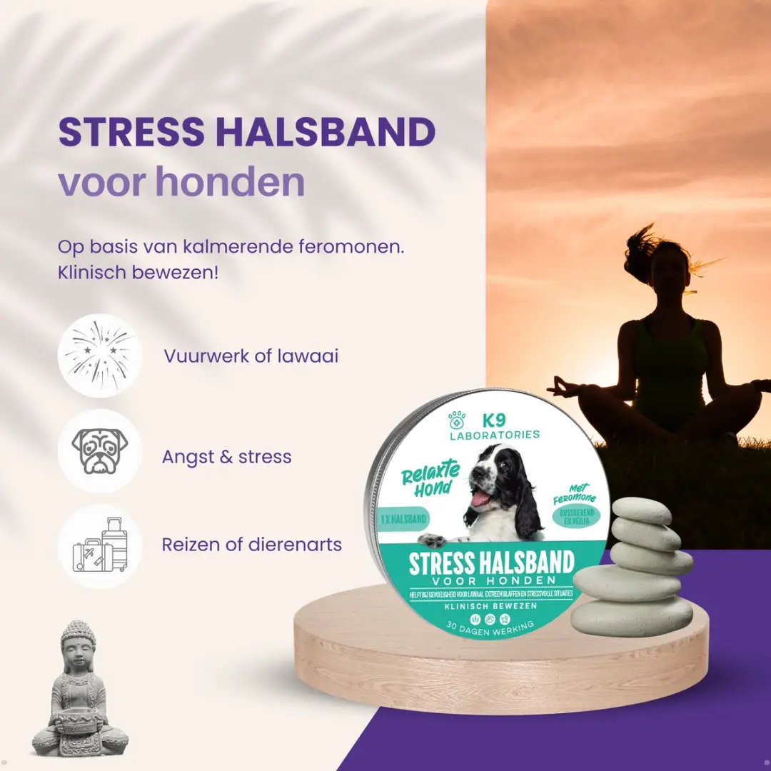 K9 Laboratories Antistress Halsband Honden - Turquoise - 5g - afbeelding 2 van 6