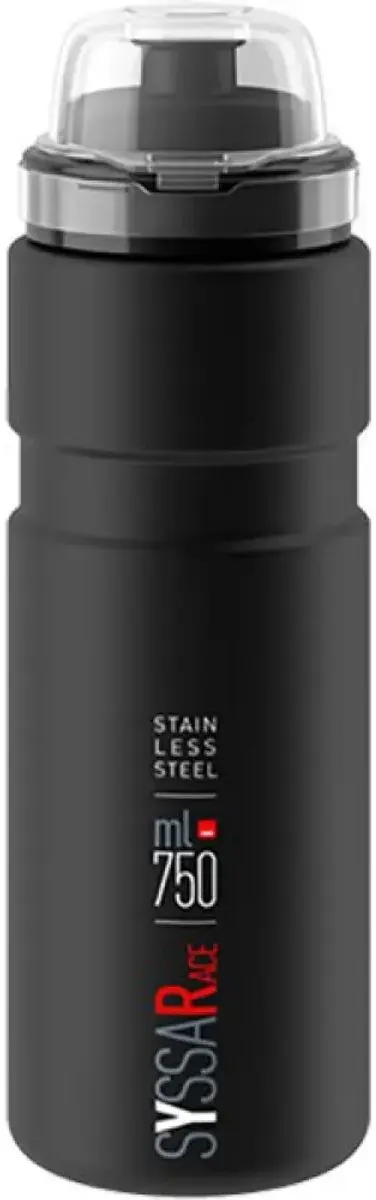 Elite Syssa Race Bidon 750ml - Matte Black - afbeelding 2 van 2