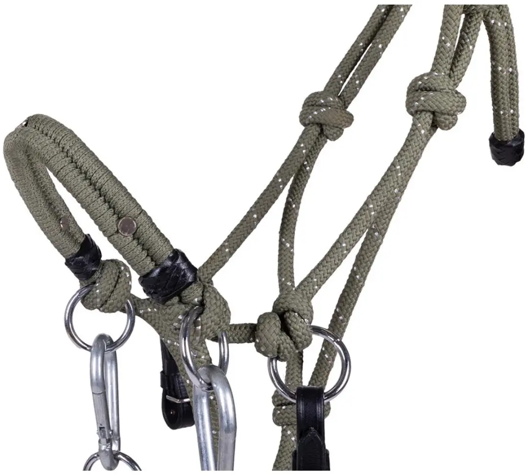 QHP Multi Touwhalsterset - Pony - Donkergroen - afbeelding 4 van 6