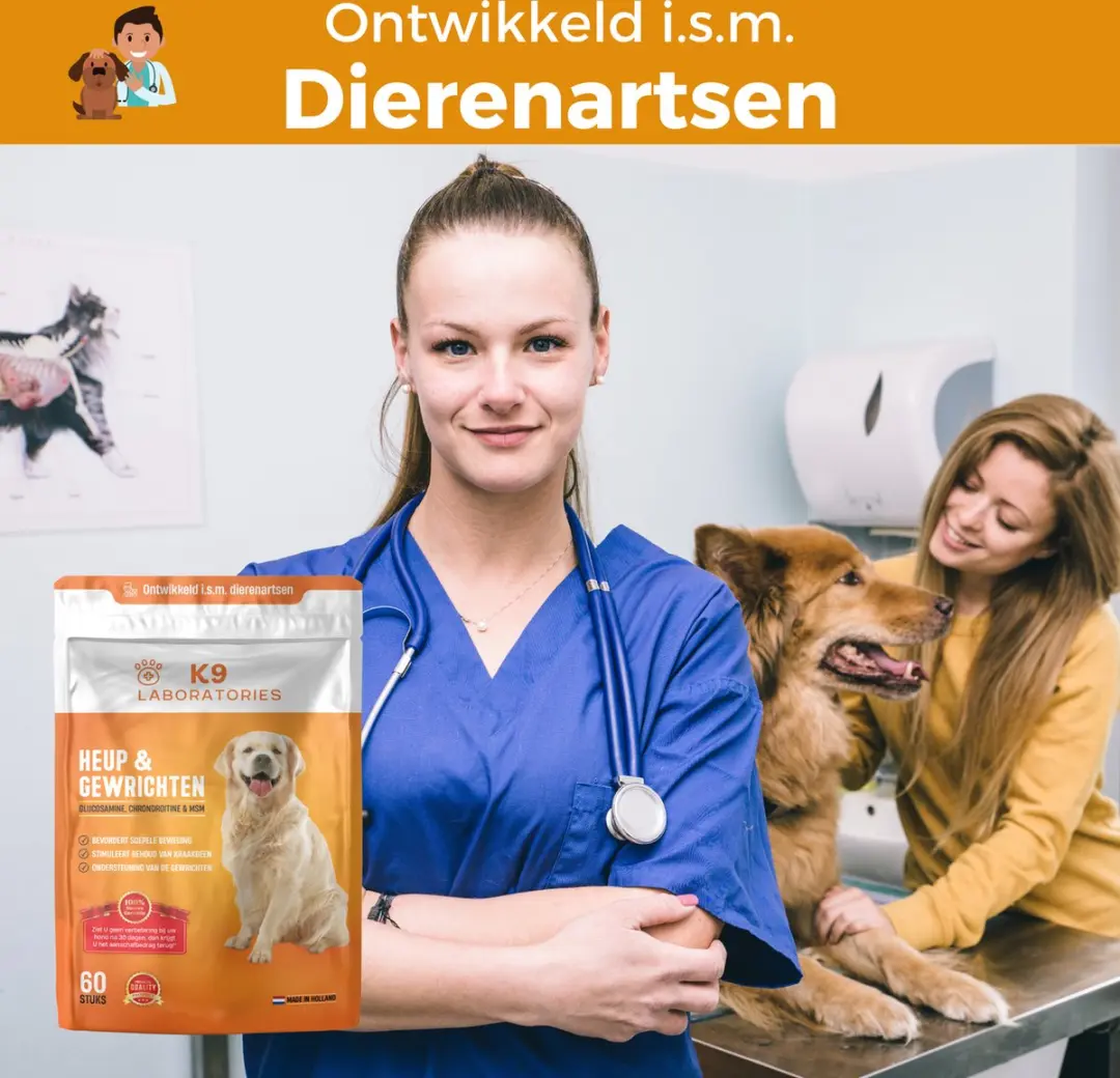 K9 Laboratories Heup & Gewricht Hondensupplement 60 Stuks - afbeelding 4 van 6