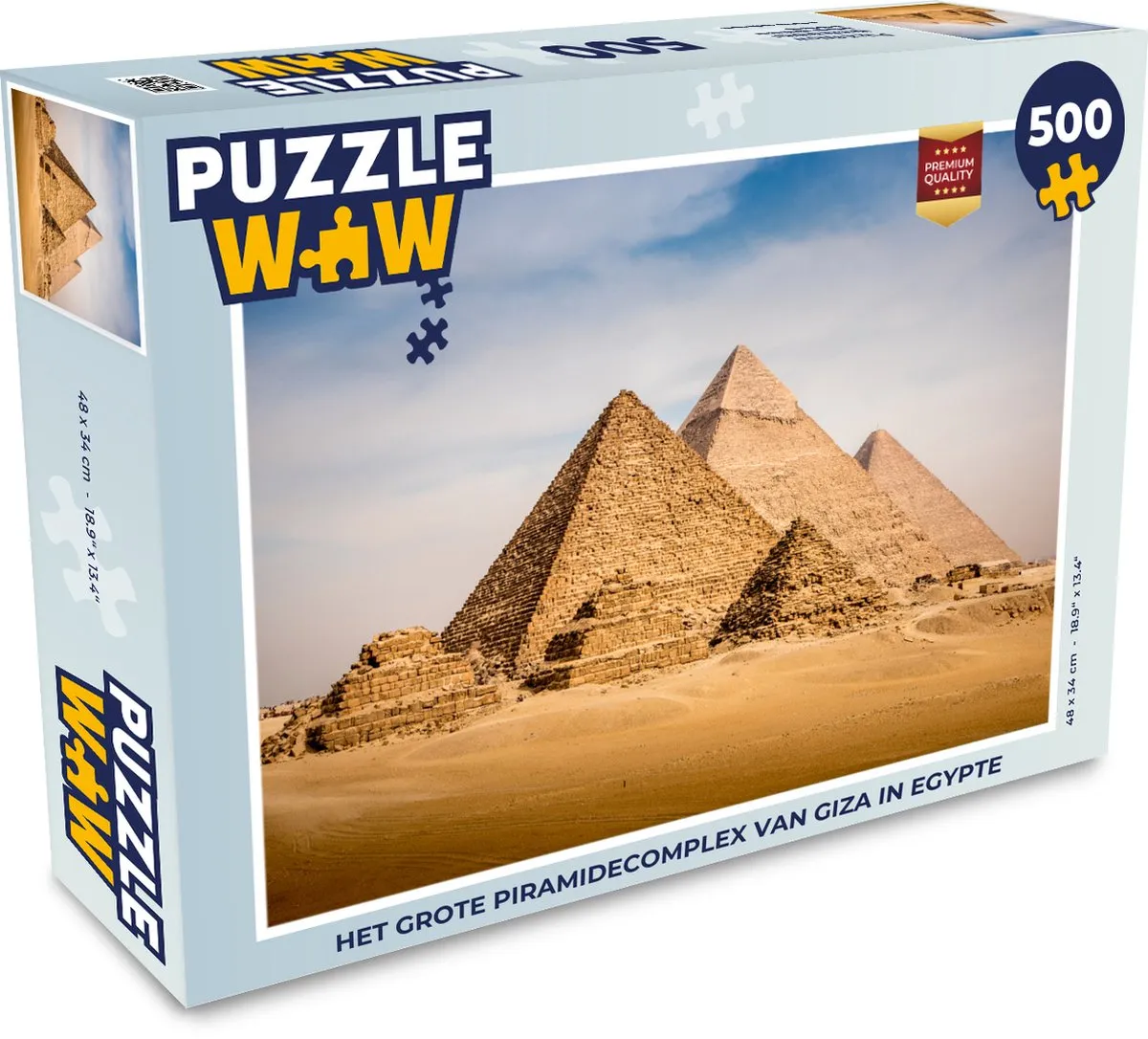 PuzzleWow Het Grote Piramidecomplex van Giza Legpuzzel 500 Stuks