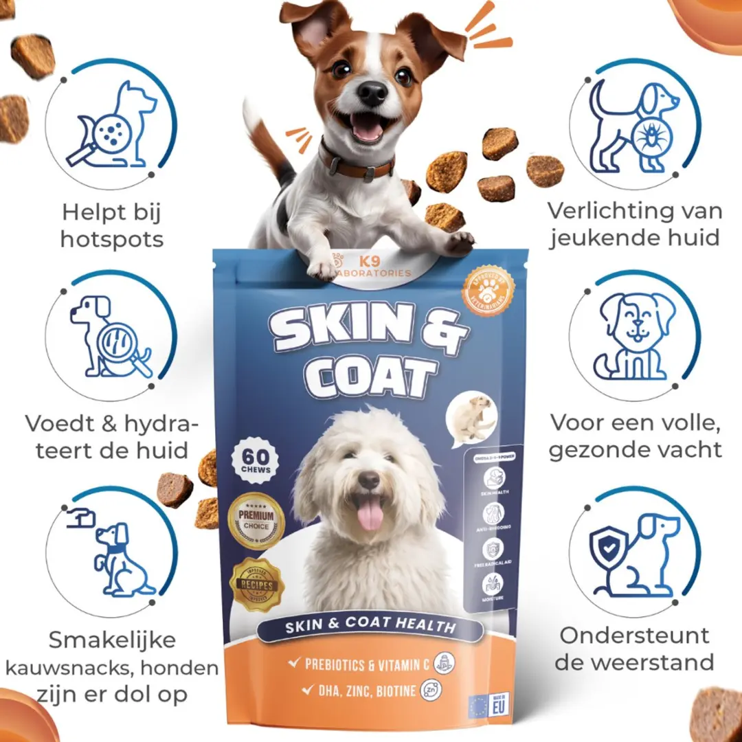 K9 Laboratories Omega 3 Hondensnoepjes 60 Stuks - afbeelding 3 van 6