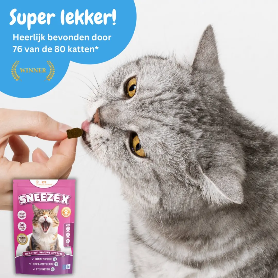 K9 Laboratories Sneeze X Katten Snoepjes - 30 Stuks - afbeelding 5 van 6