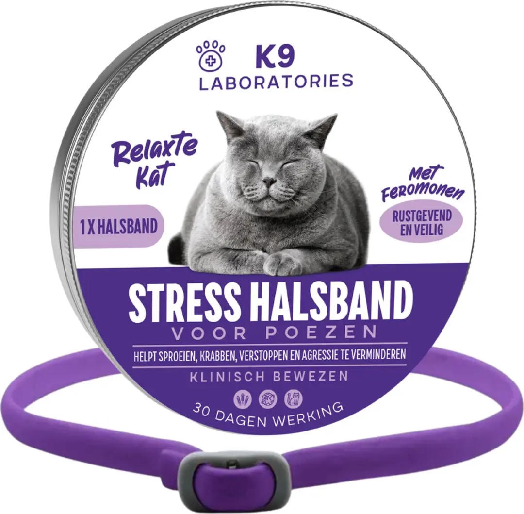 K9 laboratories Antistress halsband voor kat