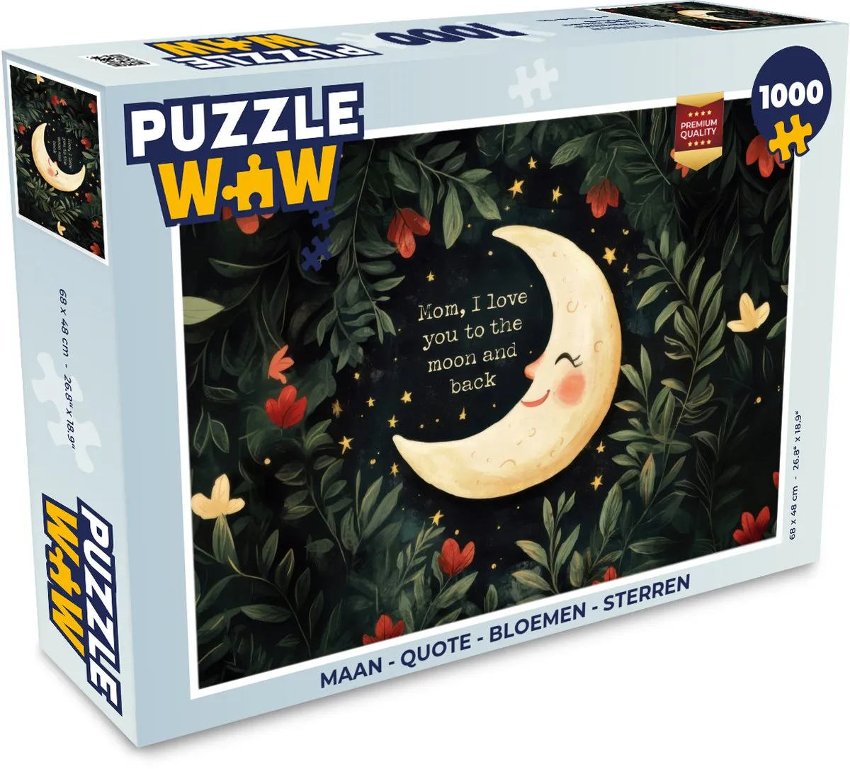 PuzzleWow Maan Legpuzzel 1000 Stuks