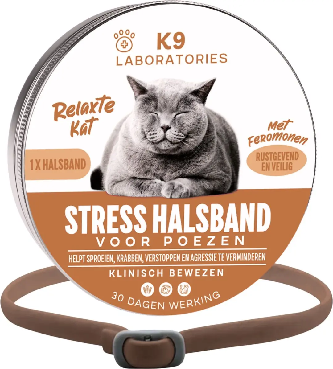 Antistress halsband Voor Katten