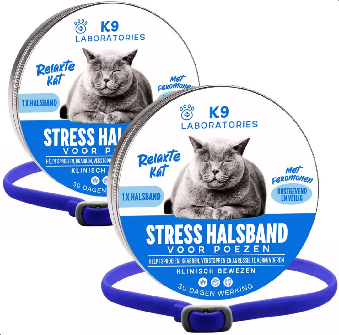 Feromonen halsband kat Blauw