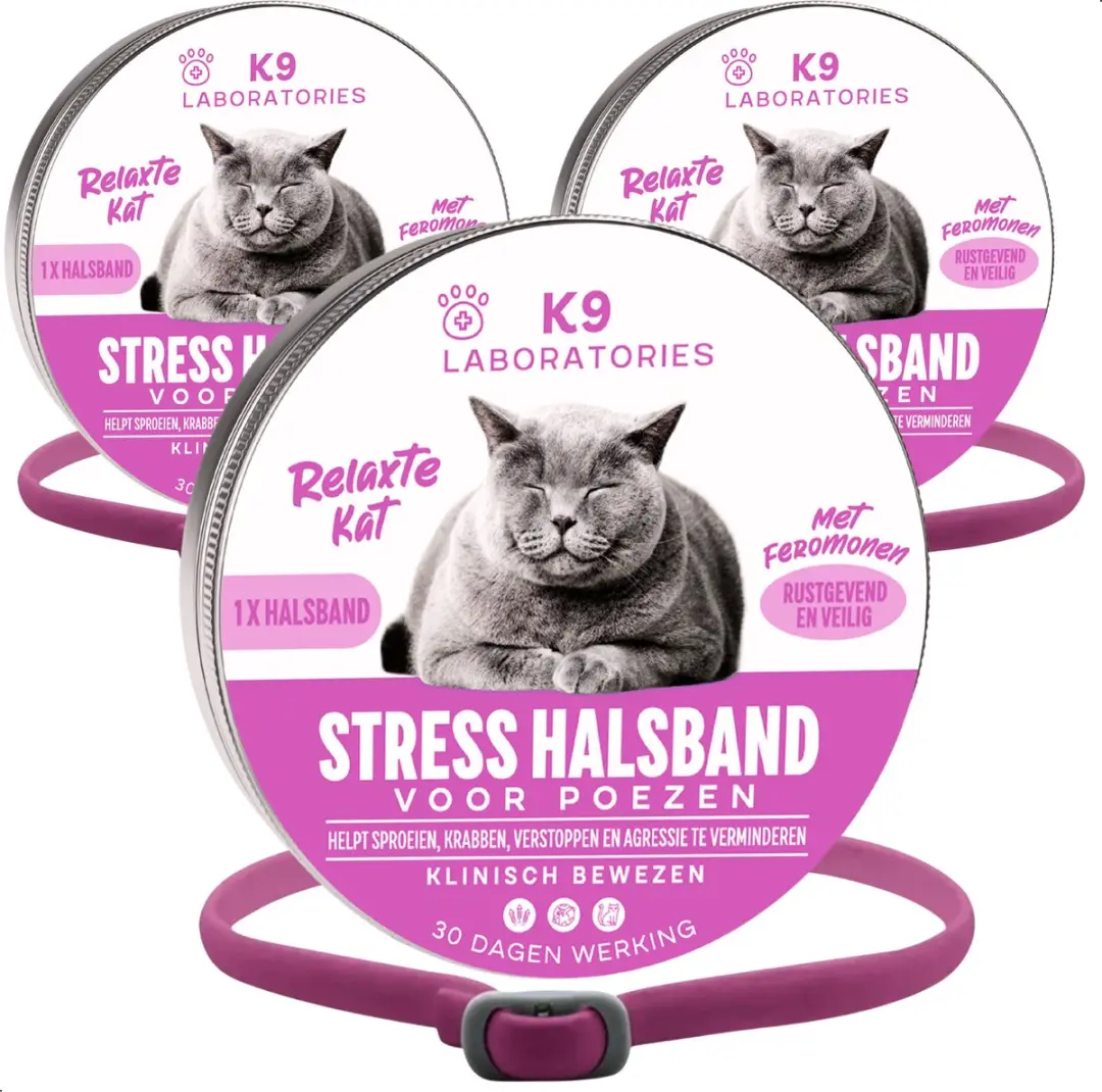 Antistress halsband kat Roze