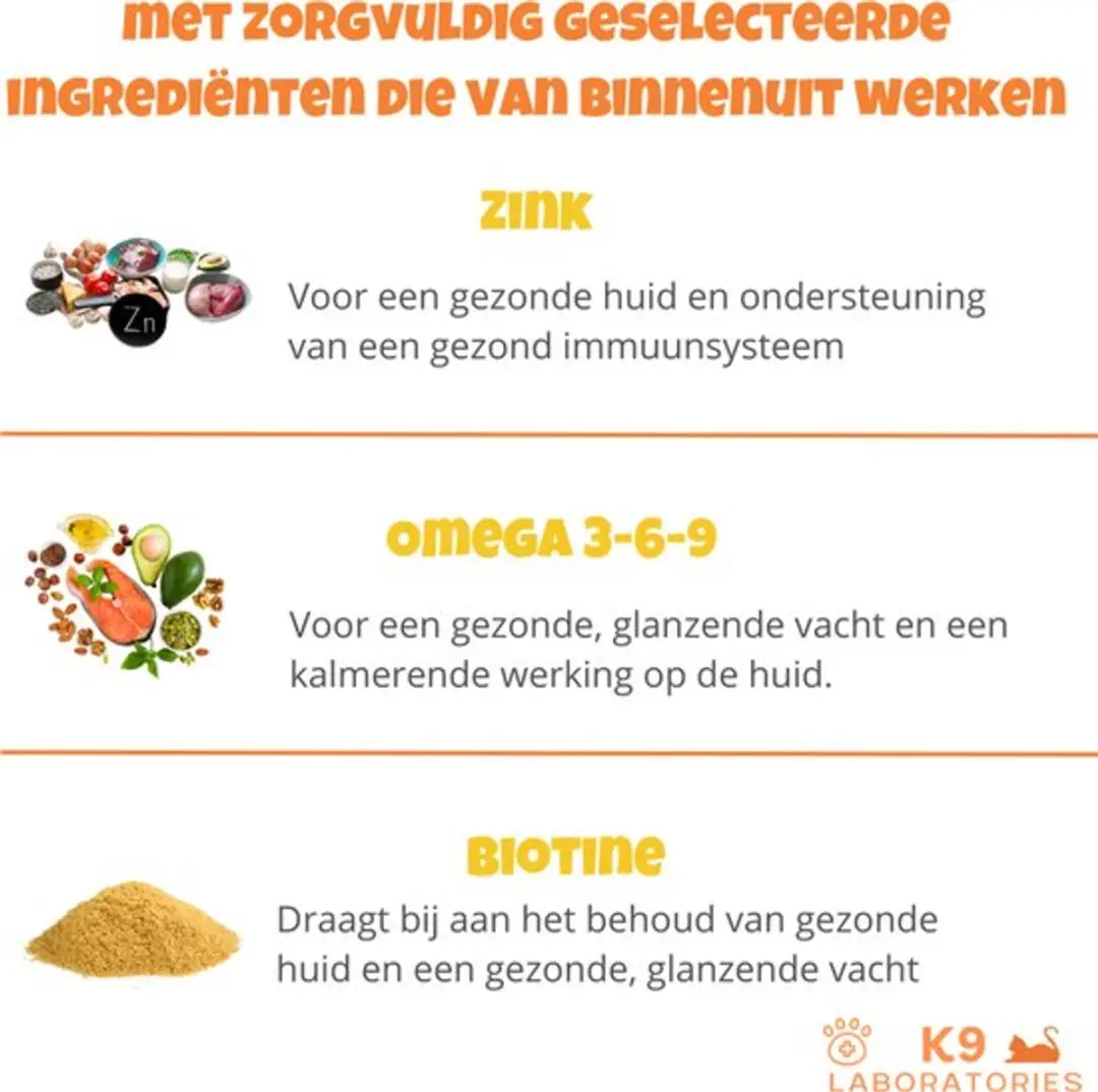K9 Laboratories Feline Glow Vacht Supplement 30 Stuks - afbeelding 6 van 6