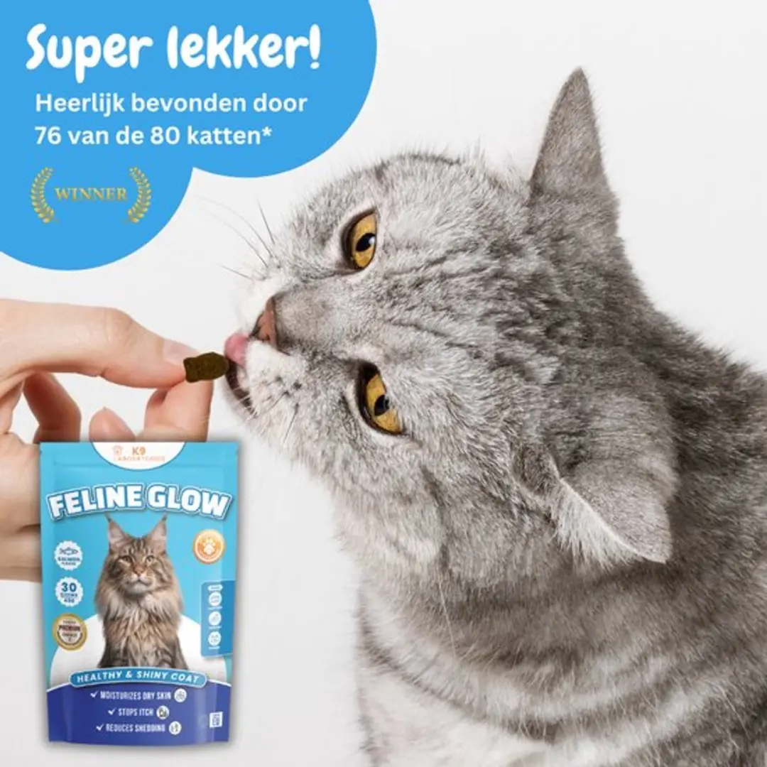 K9 Laboratories Feline Glow Vacht Supplement 30 Stuks - afbeelding 4 van 6