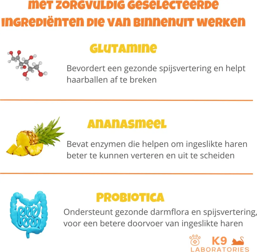 K9 Laboratories Felifix Anti-haarbal Snoepjes 30 Stuks - afbeelding 2 van 6